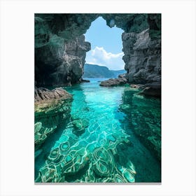 Cave In Greece 1 Canvas Print