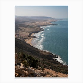 Marocco Coastline | Waves | Landscape Photography Canvas Print