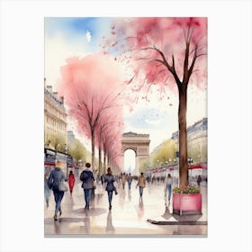 Paris Arc De Triomphe 1 Canvas Print