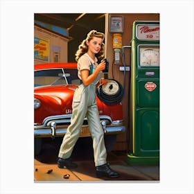 Retro Automotive Reimagined 9 Canvas Print