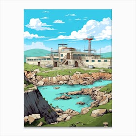 Robben Island Cartoon 2 Canvas Print