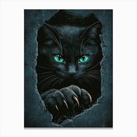 Cat With Green Eyes Canvas Print