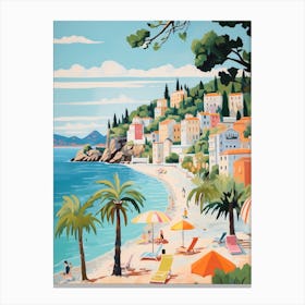 Budva Montenegro 1 Illustration Canvas Print