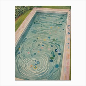 Pastel Party Pool Canvas Print