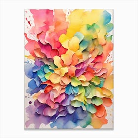 Watercolor Flower Painting Canvas Print