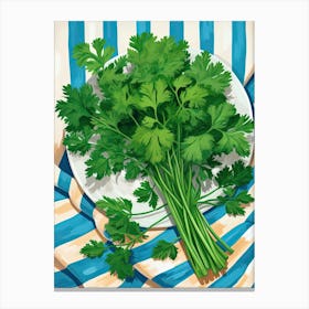 Cilantro Summer Illustration 4 Canvas Print