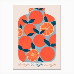 Canning orange Canvas Print