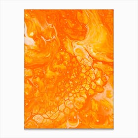 Orange Liquid Canvas Print