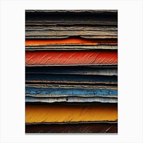 Stacked Wood Canvas Print