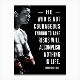 Muhammad Ali Motivational Quote Canvas Print