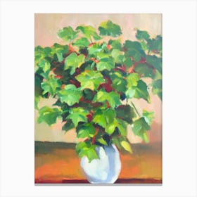 English Ivy 2 Impressionist Painting Plant Canvas Print
