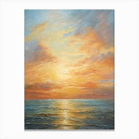 Sunset Over The Ocean 23 Canvas Print