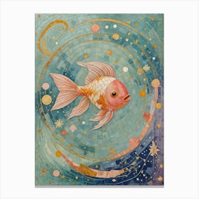 Mosaic Goldfish Canvas Print