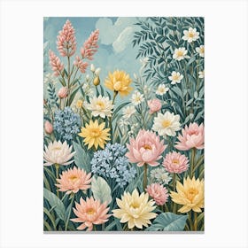 Pastel Secret Garden Canvas Print