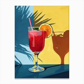 Tropical Cocktail Canvas Print