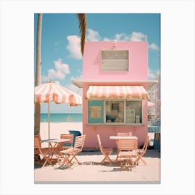 Beach Kiosk Canvas Print