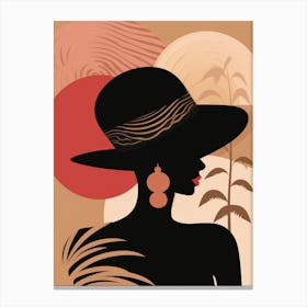 Silhouette Of A Woman 12 Canvas Print