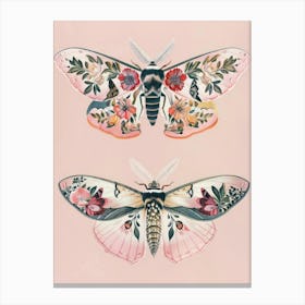 Radiant Butterflies William Morris Style 5 Canvas Print