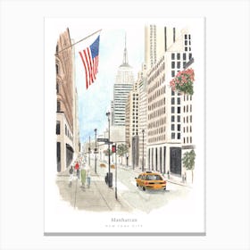 Manhattan New York City Canvas Print