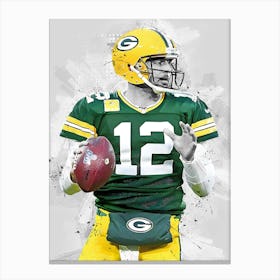 Aaron Rodgers Green Bay Packers 1 Canvas Print