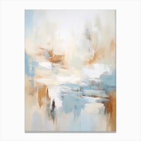 Winter Pastel Abstract Painting 4 Canvas Print