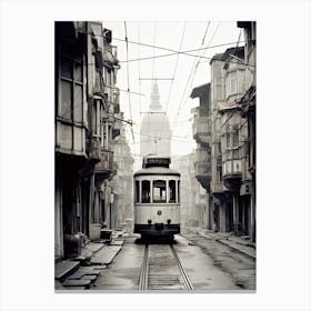 Istanbul, Turkey, Photography In Black And White 8 Canvas Print