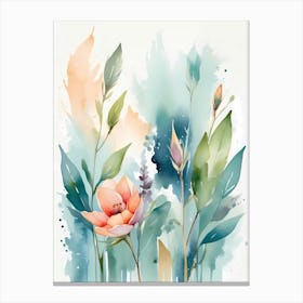 Watercolor Flowers 21 Canvas Print