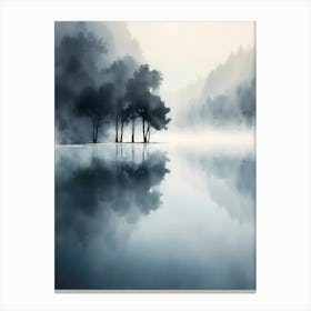 Misty Lake 3 Canvas Print