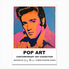 Poster Elvis Pop Art 4 Canvas Print