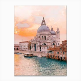 Sunset In Venice Canvas Print