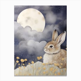 Sleeping Baby Bunny 5 Canvas Print