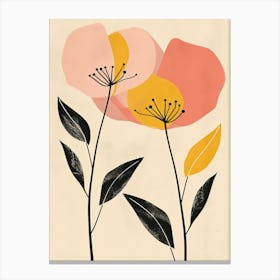 Guatemala City Flower Market Boho Minimalist Style Canvas Print