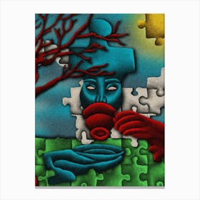 A Puzzle Nature Canvas Print