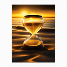 Hourglass At Sunset Canvas Print
