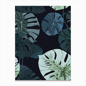 Monstera Leaves Canvas Print