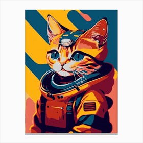 Astronaut Cat Canvas Print