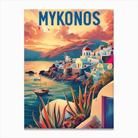 Mykonos Greece Canvas Print