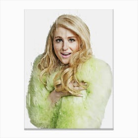 Meghan Trainor Singer Canvas Print