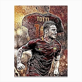 The Prince Of Totti Canvas Print