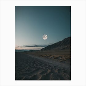 Full Moon In The Desert Canvas Print