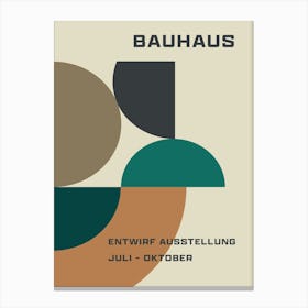 Bauhaus Neutral Print 1 Canvas Print