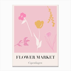 Flower Market Copenhagen Canvas Print