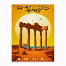Apollo's Temple, Turkey Canvas Print