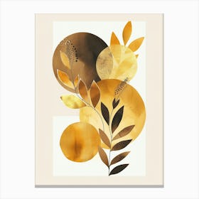 Golden Leaves Canvas Print 7 Canvas Print