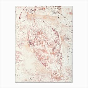 Earthly Leaf Print Canvas Print