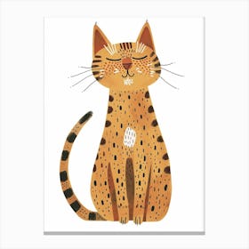 Bengal Cat Clipart Illustration 1 Canvas Print