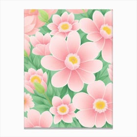 Pink Flowers Canvas Print