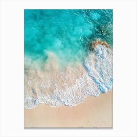 Aerial View Of A Tropical Beach 3 Canvas Print