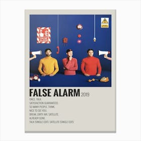 False Alarm 2019 Poster 1 Canvas Print