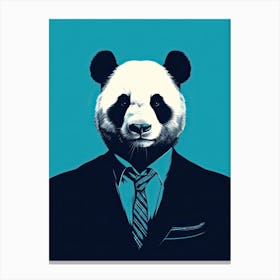 Panda Art In Minimalism Style 1 Canvas Print